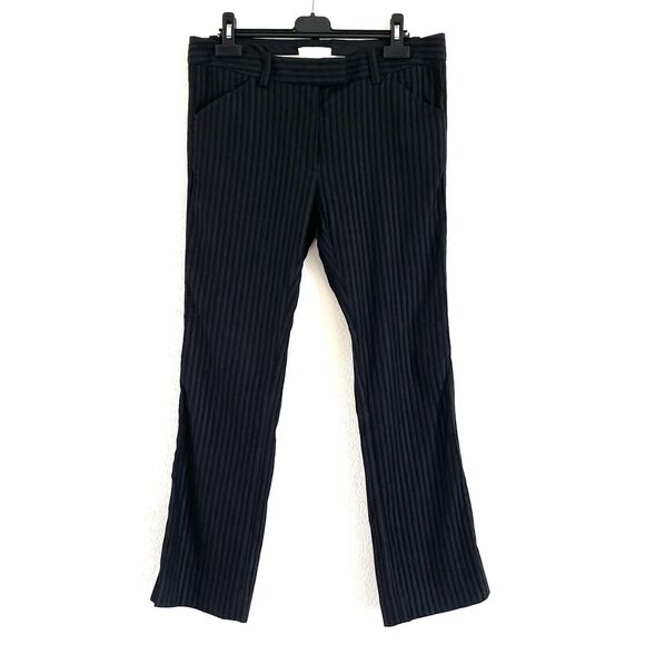 3.1 Phillip Lim Women’s Black Textured Striped Pants Straight Leg - Picture 1 of 11